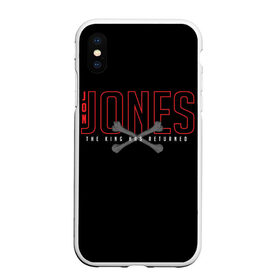 Чехол для iPhone XS Max матовый с принтом Jon Bones Jones , Силикон | Область печати: задняя сторона чехла, без боковых панелей | bones | jon | jones | mma | ufc | боец | джон | джонс | единоборства | кости | кость | мма | смешанные | юфс