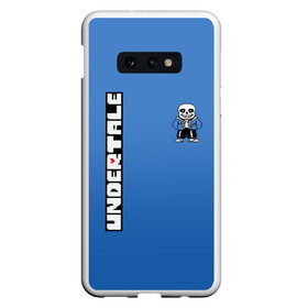 Чехол для Samsung S10E с принтом UNDERTALE + СПИНА , Силикон | Область печати: задняя сторона чехла, без боковых панелей | sans | undertale | андертале | андертейл | игра | подземная история | подземная сказка | санс | ундертале