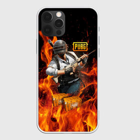 Чехол для iPhone 12 Pro Max с принтом PUBG , Силикон |  | battlegrounds | playerunknown s | pubg | вода | згип | игра | компьютерная игра | огонь | огонь и вода | пабг | пубг | шутер