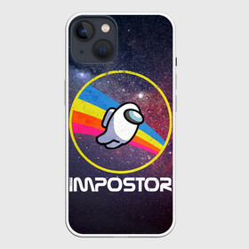 Чехол для iPhone 13 с принтом NASA Impostor ,  |  | art | game | impostor | parody | retro | shh | sus | there is 1 | there is impostor among us | vintage | арт | винтаж | игра | иллюстрация | кнопка | мем | мемы | наса | пародия | подозрительный | предатель среди нас | разноцветные космонавты |