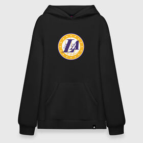 Худи SuperOversize хлопок с принтом LA Lakers , 70% хлопок, 30% полиэстер, мягкий начес внутри | карман-кенгуру, эластичная резинка на манжетах и по нижней кромке, двухслойный капюшон
 | 23 | anthony davis | basketball | bryant | game | james | kobe | lebron | los angeles | nba | sport | баскетбол | брайант | бровь | джеймс | калифорния | коби | король | леброн | лейкерс | лос анджелес | нба | спорт | тренер | чемпио