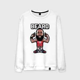 Мужской свитшот хлопок с принтом Harden - Beard , 100% хлопок |  | basketball | beard | game | harden | houston | james | nba | rockets | sport | баскетбол | борода | джеймс | нба | рокетс | спорт | тренер | харден | хьюстон | чемпион