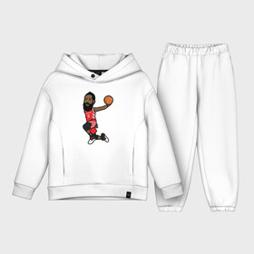 Детский костюм хлопок Oversize с принтом James Harden ,  |  | basketball | beard | game | harden | houston | james | nba | rockets | sport | баскетбол | борода | джеймс | нба | рокетс | спорт | тренер | харден | хьюстон | чемпион