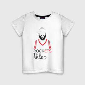 Детская футболка хлопок с принтом Rockets The Beard , 100% хлопок | круглый вырез горловины, полуприлегающий силуэт, длина до линии бедер | basketball | beard | game | harden | houston | james | nba | rockets | sport | баскетбол | борода | джеймс | нба | рокетс | спорт | тренер | харден | хьюстон | чемпион