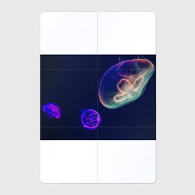 Магнитный плакат 2Х3 с принтом Фантастическая медуза , Полимерный материал с магнитным слоем | 6 деталей размером 9*9 см | медуза | медуза в море | морская медуза | плавающая медуза | светящаяся медуза