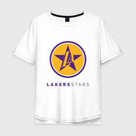 Мужская футболка хлопок Oversize с принтом Lakers Stars , 100% хлопок | свободный крой, круглый ворот, “спинка” длиннее передней части | 23 | anthony davis | basketball | bryant | game | james | kobe | lebron | los angeles | nba | sport | баскетбол | брайант | бровь | джеймс | калифорния | коби | король | леброн | лейкерс | лос анджелес | нба | спорт | тренер | чемпио