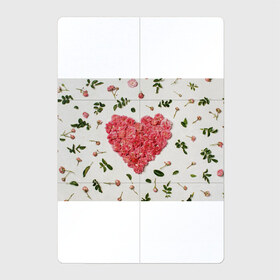 Магнитный плакат 2Х3 с принтом Сердце из роз , Полимерный материал с магнитным слоем | 6 деталей размером 9*9 см | бутон роз | лепестки роз | роза | розы | сердце | сердце из роз | цветы