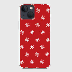 Чехол для iPhone 13 mini с принтом Снежинки ,  |  | 2020 | family look | merry christmas | new year | год крысы | зима | новый год | праздник | рождество | фэмили лук
