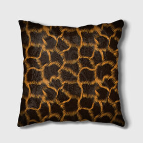 Подушка 3D с принтом Леопард , наволочка – 100% полиэстер, наполнитель – холлофайбер (легкий наполнитель, не вызывает аллергию). | состоит из подушки и наволочки. Наволочка на молнии, легко снимается для стирки | леопард | леопардовые пятна | пятна леопарда