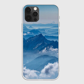 Чехол для iPhone 12 Pro Max с принтом Горы , Силикон |  | гора | гористый | горы | небеса | небо | облака | облако | пейзаж | пейзажи | туча | тучи | холм | холмистый | холмы