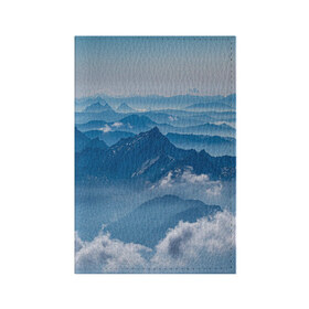 Обложка для паспорта матовая кожа с принтом Горы , натуральная матовая кожа | размер 19,3 х 13,7 см; прозрачные пластиковые крепления | Тематика изображения на принте: гора | гористый | горы | небеса | небо | облака | облако | пейзаж | пейзажи | туча | тучи | холм | холмистый | холмы
