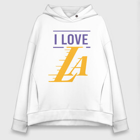 Женское худи Oversize хлопок с принтом I Love Lakers , френч-терри — 70% хлопок, 30% полиэстер. Мягкий теплый начес внутри —100% хлопок | боковые карманы, эластичные манжеты и нижняя кромка, капюшон на магнитной кнопке | 23 | anthony davis | basketball | bryant | game | james | kobe | lebron | los angeles | nba | sport | баскетбол | брайант | бровь | джеймс | калифорния | коби | король | леброн | лейкерс | лос анджелес | нба | спорт | тренер | чемпио