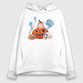 Женское худи Oversize хлопок с принтом Mishka phantoms and pumpkins , френч-терри — 70% хлопок, 30% полиэстер. Мягкий теплый начес внутри —100% хлопок | боковые карманы, эластичные манжеты и нижняя кромка, капюшон на магнитной кнопке | bear | halloween | hallowen | halowen | helloween | mishka | phantom | phantoms | pumpkin | pumpkins | день всех святых | медведь | медвежонок | мишка | приведение | тыква | тыквы | фантомы | халовен | халовин | хеллуин