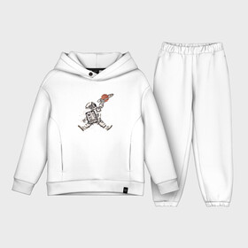 Детский костюм хлопок Oversize с принтом Space Jordan ,  |  | 23 | air | basketball | game | goat | jordan | michael | nasa | nba | space | sport | баскетбол | джордан | король | космонавт | космос | майкл | нба | последний танец | спорт | тренер | чемпион | чикаго