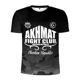 Мужская футболка 3D спортивная с принтом FIGHT CLUB AKHMAT , 100% полиэстер с улучшенными характеристиками | приталенный силуэт, круглая горловина, широкие плечи, сужается к линии бедра | Тематика изображения на принте: aca | acb | akhmat | club | fight | mma | wfca | ахмат | грозный | чечня