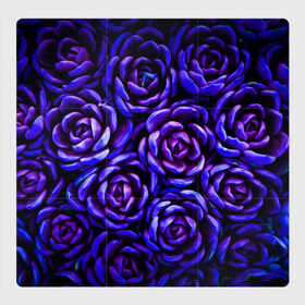 Магнитный плакат 3Х3 с принтом Lovely Roses , Полимерный материал с магнитным слоем | 9 деталей размером 9*9 см | flowers | large | lovely roses | plants | purple | roses | succulent | texture | крупный | прекрасные розы | растения | розы | суккулент | текстура | фиолетовый | цветы