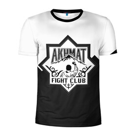 Мужская футболка 3D спортивная с принтом Akhmat Fight Club , 100% полиэстер с улучшенными характеристиками | приталенный силуэт, круглая горловина, широкие плечи, сужается к линии бедра | akhmat | fight club | wfca | ахмат | бойцовский клуб | смешанные единоборства