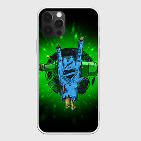 Чехол для iPhone 12 Pro Max с принтом Rock Zombie , Силикон |  | Тематика изображения на принте: blood | diablo | haloween | horror | дьявол | зомби | кости | кровь | мозги | мясо | страшилка | ужасы | хеллоуин | хелоуин