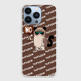 Чехол для iPhone 13 Pro с принтом GRUMPY CAT ,  |  | cat | grampy | grumpy cat | грустная мордочка | грустное лицо | грустный | грустный кот | грустный кот мем | грусть | кот | кот мем | кот тыгыдык | мем | мем тыгыдык | прикольный кот | серьёзный кот | тыгыдык