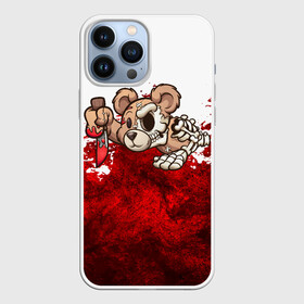 Чехол для iPhone 13 Pro Max с принтом Медведь убийца ,  |  | blood | diablo | haloween | horror | дьявол | зомби | кости | кровь | мозги | мясо | страшилка | ужасы | хеллоуин | хелоуин