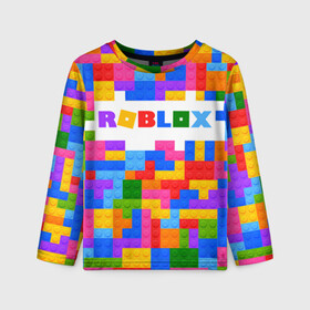 Детский лонгслив 3D с принтом ROBLOX LEGO , 100% полиэстер | длинные рукава, круглый вырез горловины, полуприлегающий силуэт
 | piggy | roblox | roblox games | roblox piggy | игра роблокс | пигги. | роблокс | роблокс пигги | робукс