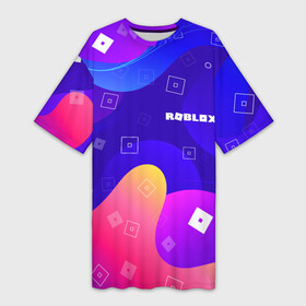 Платье-футболка 3D с принтом ROBLOX ,  |  | piggy | roblox | roblox games | roblox piggy | игра роблокс | пигги. | роблокс | роблокс пигги | робукс