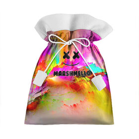 Подарочный 3D мешок с принтом Marshmello , 100% полиэстер | Размер: 29*39 см | fortnite | marshmello | диджей | клуб | клубная музыка | маршмелло | маршмеллоу | маршмелоу | музыка | фортнайт
