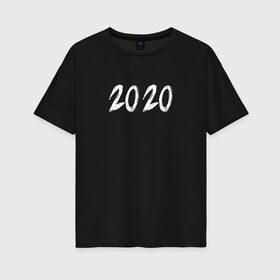 Женская футболка хлопок Oversize с принтом 2020 , 100% хлопок | свободный крой, круглый ворот, спущенный рукав, длина до линии бедер
 | halloween | альтернативный хэллоуин | ковид | коронавирус | самоизоляция | ужасы | хэллоуин
