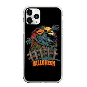 Чехол для iPhone 11 Pro Max матовый с принтом Веселый Хэллоуин , Силикон |  | diy | ghost | halloween | horror | makeup | scary | skull clown | trick or treat | вампир | ведьма | кошка | луна | магия | ночь | тыква | хэллоуин