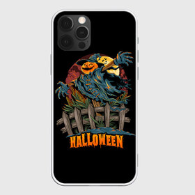 Чехол для iPhone 12 Pro Max с принтом Веселый Хэллоуин , Силикон |  | diy | ghost | halloween | horror | makeup | scary | skull clown | trick or treat | вампир | ведьма | кошка | луна | магия | ночь | тыква | хэллоуин