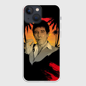 Чехол для iPhone 13 mini с принтом Лицо со шрамом ,  |  | al pacino | antonio montana | scarface | аль пачино | брайан де пальма | лицо со шрамом | майами | мишель пфайффер | тони монтана | фильм | фильмы