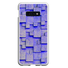 Чехол для Samsung S10E с принтом UlliCom , Силикон | Область печати: задняя сторона чехла, без боковых панелей | abstraction | blue | mesh | mosaic | panels | surface | texture | абстракция | мозайка | панели | поверхность | сетка | синий | текстура