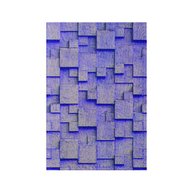Обложка для паспорта матовая кожа с принтом UlliCom , натуральная матовая кожа | размер 19,3 х 13,7 см; прозрачные пластиковые крепления | Тематика изображения на принте: abstraction | blue | mesh | mosaic | panels | surface | texture | абстракция | мозайка | панели | поверхность | сетка | синий | текстура