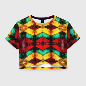 Женская футболка Crop-top 3D с принтом IRON MAN , 100% полиэстер | круглая горловина, длина футболки до линии талии, рукава с отворотами | 3d | абстракция | брызги | геометрия | градиент | красивое | краски | много цветов | неон | орнамент | переливание | прикольное | смешанные цвета | флюиды