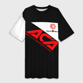 Платье-футболка 3D с принтом ACA (Z) ,  |  | Тематика изображения на принте: aca | ahmat | akhmat | championship akhmat | chechen | fight | fight club | iamfighter | mma | wfca | ахмат | ахмат сила | бои без правил | грозный | чечня