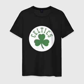 Мужская футболка хлопок с принтом Boston Celtics , 100% хлопок | прямой крой, круглый вырез горловины, длина до линии бедер, слегка спущенное плечо. | 