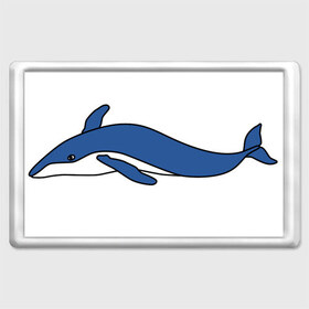 Магнит 45*70 с принтом Кит , Пластик | Размер: 78*52 мм; Размер печати: 70*45 | Тематика изображения на принте: вода | животное | кит | море | морской | синий