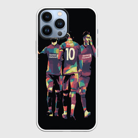 Чехол для iPhone 13 Pro Max с принтом Ливерпульская тройка ,  |  | apl | barcelona | efl | enfield | firmino | klopp | liverpool | mane | salah | van dejk | ynwa | you will never walk alone | английская премьер лига | апл | барселона | битлс | ван дейк | клоп | ливерпуль | мане | манчестер сити | салах | фирмино | футбол