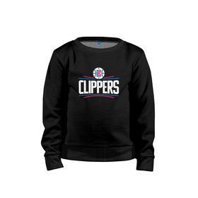 Детский свитшот хлопок с принтом Los Angeles Clippers , 100% хлопок | круглый вырез горловины, эластичные манжеты, пояс и воротник | angeles | clippers | los | nba | анджелес | баскетбол | клипперс | лос | нба