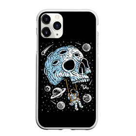 Чехол для iPhone 11 Pro Max матовый с принтом Skull Space , Силикон |  | Тематика изображения на принте: art | asteroid | astronaut | meteorite | planets | satellite | skull | space | stars | арт | астероид | звезды | космонавт | космос | метеорит | планеты | спутник | череп