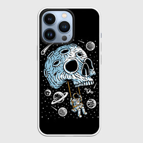 Чехол для iPhone 13 Pro с принтом Skull Space ,  |  | Тематика изображения на принте: art | asteroid | astronaut | meteorite | planets | satellite | skull | space | stars | арт | астероид | звезды | космонавт | космос | метеорит | планеты | спутник | череп