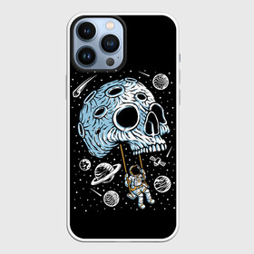 Чехол для iPhone 13 Pro Max с принтом Skull Space ,  |  | Тематика изображения на принте: art | asteroid | astronaut | meteorite | planets | satellite | skull | space | stars | арт | астероид | звезды | космонавт | космос | метеорит | планеты | спутник | череп