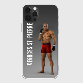 Чехол для iPhone 12 Pro Max с принтом Жорж Сен-Пьер , Силикон |  | fight | fight mma | georges st pierre | mma | ufc | ultimate fighting championship | боец мма | боец смешанных боевых искусств | бои без правил | бой | боксер | жорж сен пьер | канада | кикбоксер | мма | надпись | реслинг | сен пьер | 