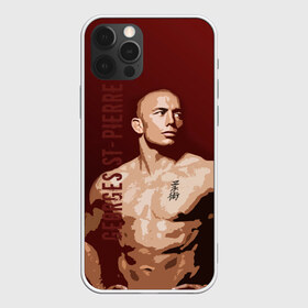 Чехол для iPhone 12 Pro Max с принтом Жорж Сен-Пьер , Силикон |  | fight | fight mma | georges st pierre | mma | ufc | ultimate fighting championship | боец мма | боец смешанных боевых искусств | бои без правил | бой | боксер | жорж сен пьер | канада | кикбоксер | мма | надпись | реслинг | сен пьер | 