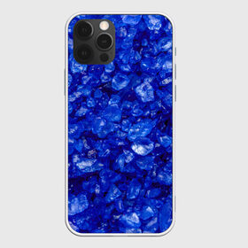 Чехол для iPhone 12 Pro Max с принтом CryStalS , Силикон |  | abstraction | blue | crystals | pebbles | shine | stones | structure | texture | абстракция | блеск | галька | камни | кристалы | синий | структура | текстура