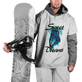Накидка на куртку 3D с принтом Сова , 100% полиэстер |  | Тематика изображения на принте: sweet dreams | звезды | луна | ночная жизнь | ночь | сновидения | сны | сова | сон | спокойной ночи