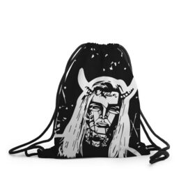 Рюкзак-мешок 3D с принтом GHOSTEMANE , 100% полиэстер | плотность ткани — 200 г/м2, размер — 35 х 45 см; лямки — толстые шнурки, застежка на шнуровке, без карманов и подкладки | 1930 | blackmage | flesh | ghost | ghoste | ghostemane | ghostman | ghostmane | hexada | kreep | mane | mercury | music | nihil | noise | omnis | parv0 | pouya | rap | suicideboys | venom | гостмейн | гостмэйн