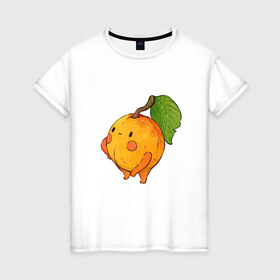 Женская футболка хлопок с принтом Спелый и сочный , 100% хлопок | прямой крой, круглый вырез горловины, длина до линии бедер, слегка спущенное плечо | абрикос | абрикосы | арт | мило | милота | персик | персики | рисунок | свежий продукт | свежий фрукт | фрукт