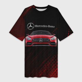 Платье-футболка 3D с принтом Mercedes Benz AMG. ,  |  | 2020 | amg | auto | mercedes | mercedes amg gt | sport | авто | автомобиль | автомобильные | амг | бренд | марка | машины | мерседес | мерседес бенц амг | спорт
