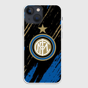 Чехол для iPhone 13 mini с принтом Inter  Интер. ,  |  | football | football club | inter | sport | интер | спорт | спортивные | униформа | фирменные цвета | футбол | футбольный клуб